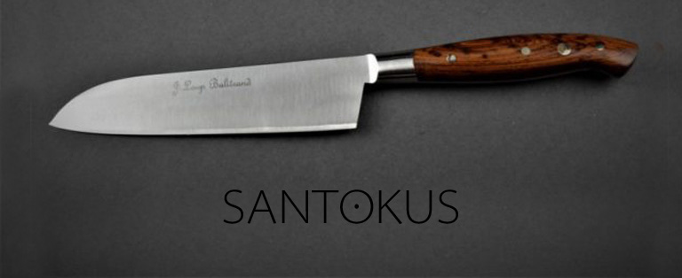 Couteaux Santokus de cuisine - sur commande - Jean-Loup Balitrand